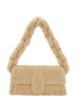 Le Bambidou, &pound;210, Handbags, Beige, Shearling, Front view